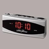 SET747 CLOCK,ALARM,METALLIC,SILVERTONE