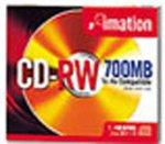 CDRW80A CD-RW 700MB ブランド入 シルバー ジュエル(1cm)ケース入