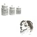 Australian Shepherd Canister Set, Porcelain by Rosalinde