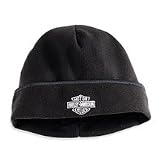 Harley Davidson Bar & Shield Logo Essentials Hat / Cap. Lightweight, stretchable hat featuring windproof fabric that is resistant to wind and soft to the skin. Wear alone or under any helmet. Bar & Shield embroidery. 98203-04V