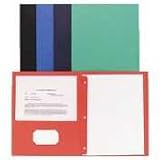 2-Pocket Folders,w/Fasteners,1/2 Cap,Letter,Green, Sold as 1 box