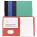 Office Products : 2-Pocket Folders,w/Fasteners,1/2' Cap,Letter,Green, Sold as 1 box