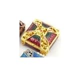 Piearth ピアース ジュエリーボックス クリスタル 宝石箱 スクエア NO29 ゴールド 29-2 GD