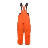 Lucky Bums Insulated Bib Overalls - Orange - X-Small