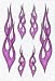 Hardley Dangerous Illusions Sizzling Flame Sticker Purple
