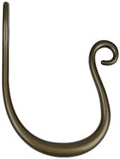Urbanest Zinc Curl Window Curtain Drapery Holdback Tie-back, 4" Wide 3" Deep (Antique Gold)