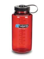 Nalgene Colored WideMouth Lexan Water Bottle 32oz (Ruby Red)