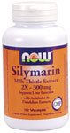 Silymarin 2x by NOW Foods - (300mg - 100 Vegetarian Capsules)