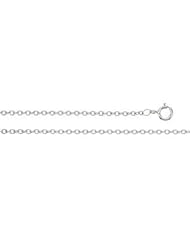 Platinum 18 Inch Solid Cable Chain