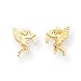 Sardelli - 14kt Polished Gold Cupid Screwback Earrings