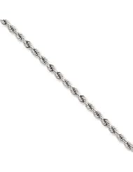 14k Gold White Gold 3.25mm Handmade Regular R 16 Inches