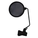 Anti-pop screen for microphone, Plastic spring clamp, 100mm (4")