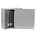 Milbank 18186-SC1 NEMA 1 Polyester Powder Coated Steel Screw Cover Junction Box 18 Inch x 18 Inch x 6 Inch ANSI 61 Gray