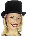 Black, Large - Permalux Costume Top Hat - Fun with Showgirl Costume or Magician Costumes and More!