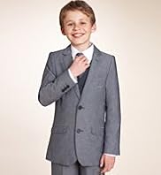 Autograph Pure Cotton Single Breasted Chambray Jacket