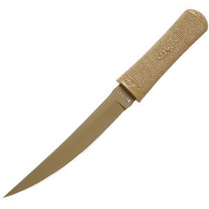 Columbia River Knife and Tool 2907D Hissatsu Knife, Desert Tan