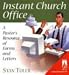 Book Instant Church Office: A Pastor's Resource of Forms and Letters