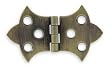 Battalion 1XMG4 Utility Hinge, Brass, 3 Hole, PK 2