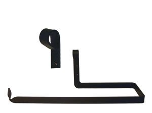 Image of Wrought Iron Plain Accented Wall Mount Paper Towel Rack