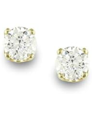 14k Yellow Gold 1/5ct TDW Round Diamond Stud Earrings (J-K, I2-I3)