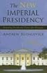 The New Imperial Presidency: Renewing Presidential Power after Watergate (Contemporary Political and Social Issues)