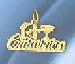 14K Gold First Communion Charm
