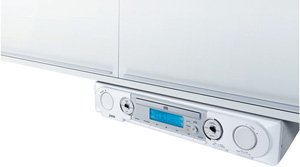 jWIN Electronics JLK755 Under Cabinet CD Player AM FM Stereo Clock Radio
