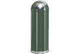 15 Gallon Round Top Waste Receptacle With Galvanized Liner - Green
