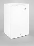Compact Refrigerators:Deluxe Compact Under-Counter Refrigerator/Freezer w/ Reversible Door and Front Mounted Lock