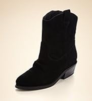 Older Girls Leather Side Zip Ankle High Boots