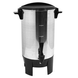 30 Cup Polished Aluminum Coffee Urn (15-0265) by Regal Ware