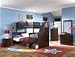 Atlantic Furniture Columbia Staircase Bunk Bed in Antique Walnut