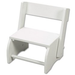 Childrens Toyshop  Toys : Gift Mark Large Flip Stool - White