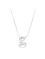 Pave Initial G Pendant Necklace