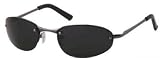 Lunettes de soleil homme fashion avec verres noires très foncés et l'étui, la pochette, le chiffon - offrant une protection complète contre les UV400