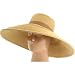 San Deigo UV SUN BEACH HAT BUCKET FLOPPY 7" BRIM Toast