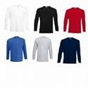 Fruit of the Loom Long Sleeve T Shirt in 6 colours