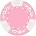 25 Clay No Metal Insert Clay Composite Crown Wheatear 11.5 gram Poker Chips, Pink