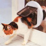Cat Mate Glass Fitting Electromagnetic Cat Flap - White