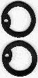 Dog Tag Silencers - 1 Pair