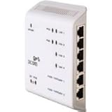 HP 3Com NJ2000G IntelliJack 4-Ports Compact 10/100/1000 Wall-Mount Switch JD057A