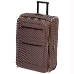 24 BROWN CHECKED TROLLEY CASE