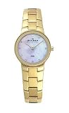 Skagen Gold Link Band and White MOP Women's watch #430SGXG1