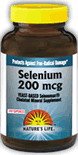 Selenium 200 mcg 100 Caps ( Yeast-Based Selenomax ) Natures Life