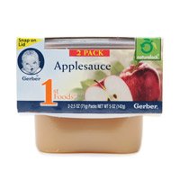 Gerber 1st Foods Applesauce, 2-Count, 2.5-Ounce Tubs (Pack of 8)