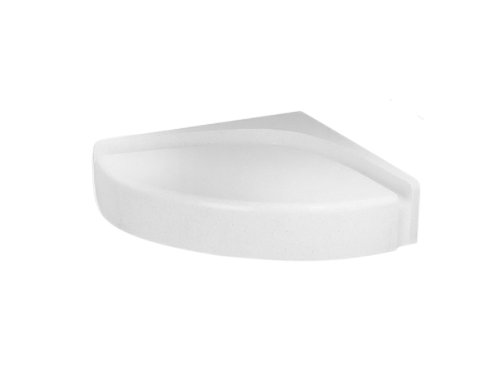 Swanstone CS-1616-010 Corner Shower Seat, White Finish