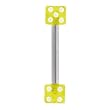 Yellow DICE Straight Barbell EYEBROW Ring