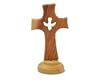 Olive Wood Confirmation Cross With Dove