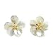 Cultured Freshwater Keishi Pearl Fashion Earrings in 14K Yellow Gold