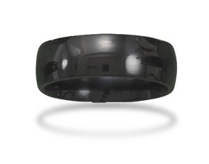 Black Stainless Steel Men's Ring
